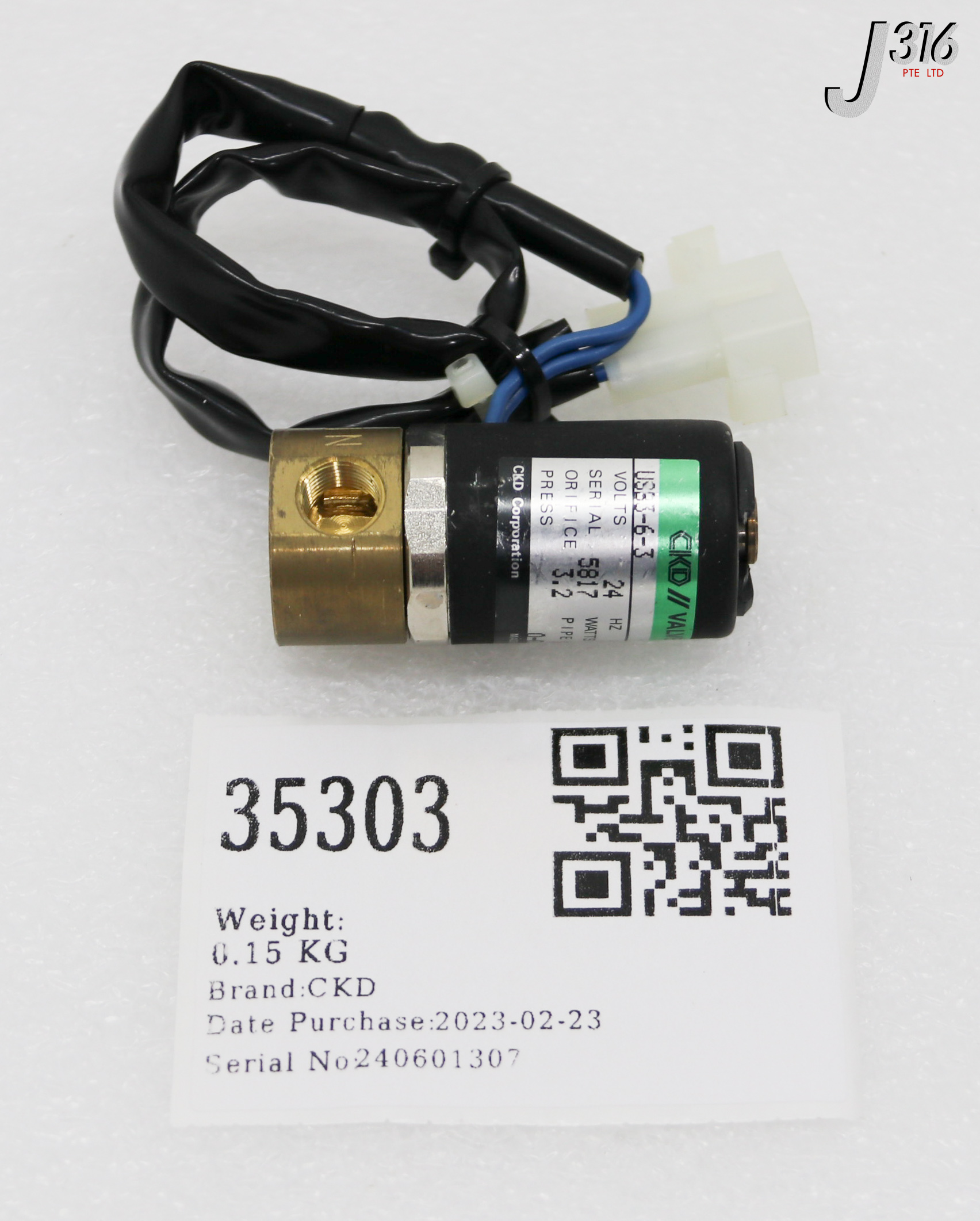 35303 CKD SOLENOID VALVE 0 - 0.1MPA USB3-6-3 | eBay UK